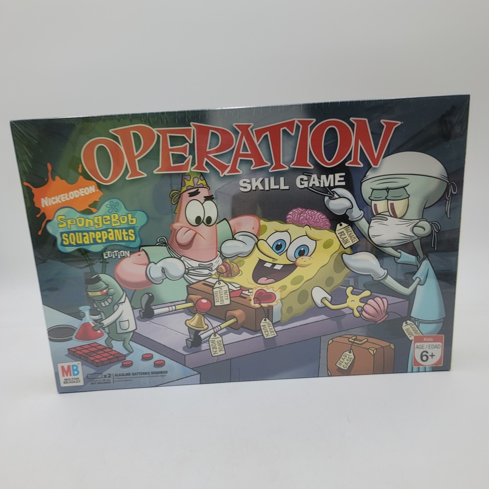 SpongeBob SquarePants Operation Board Game Milton Bradley 2007 New Sealed